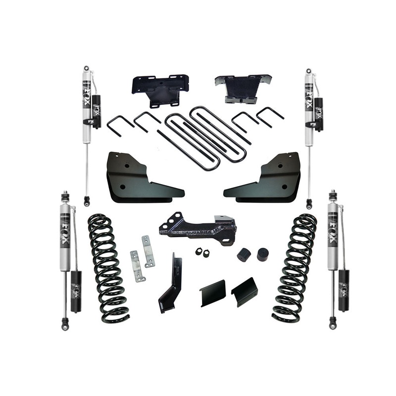 4″ Lift Kit w/ FOX 2.0 Reservoir Shocks – 23-24 F250/350 4WD w/ Diesel Engine K1028FX