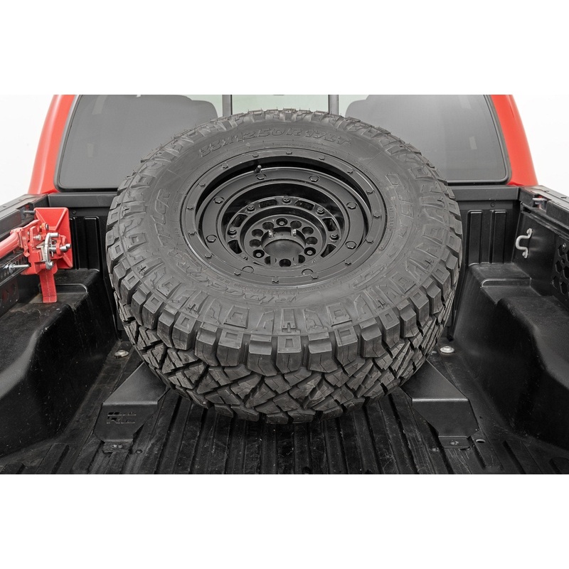 Bed Mount Spare Tire Carrier | Universal (5×5.5 6×5.5 6×135 & 5×5.0 Bolt Patterns)