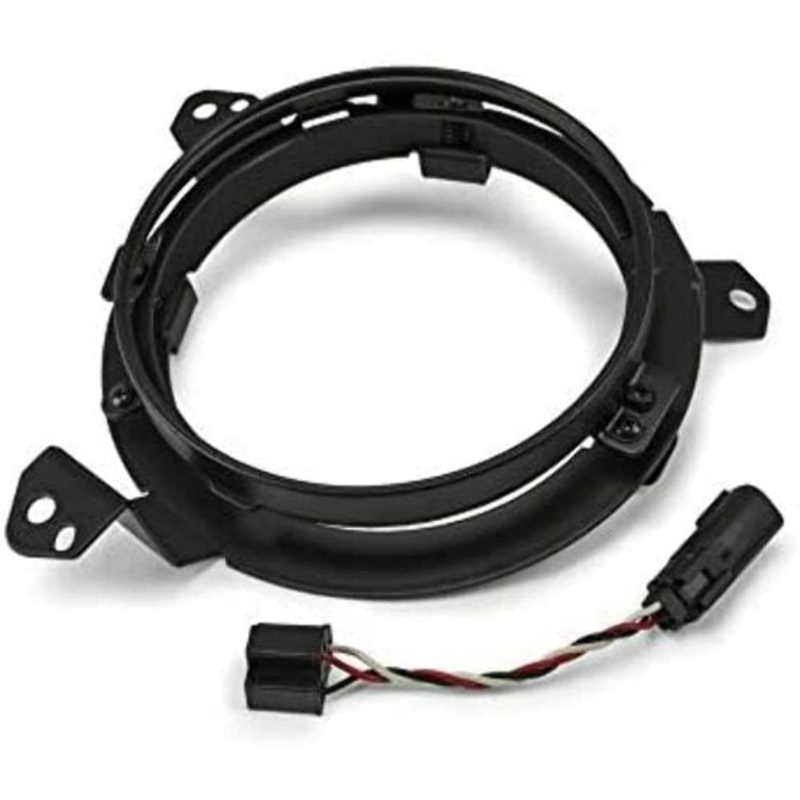 DV8 Offroad Headlight Adapter Kit Compatible with + Wrangler JL & + Gladiator JT | Allows Use of 7″ Round Headlights | Wiring Included | Sold as Pair 2020