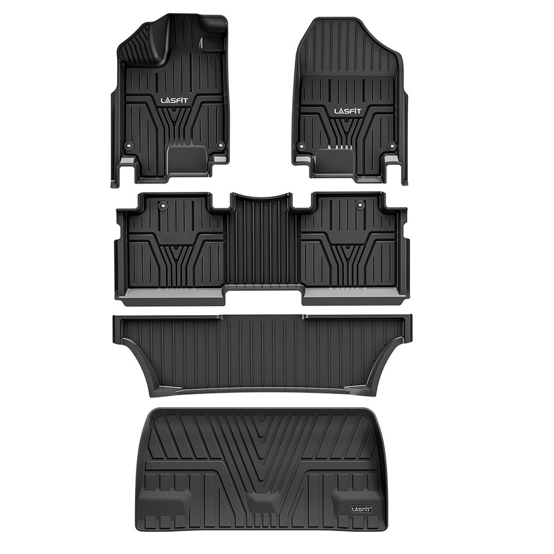 Fit for 2018-2026 Honda Odyssey Custom Floor Mats TPE Material 1st & 2nd & 3rd Row & Rear Cargo