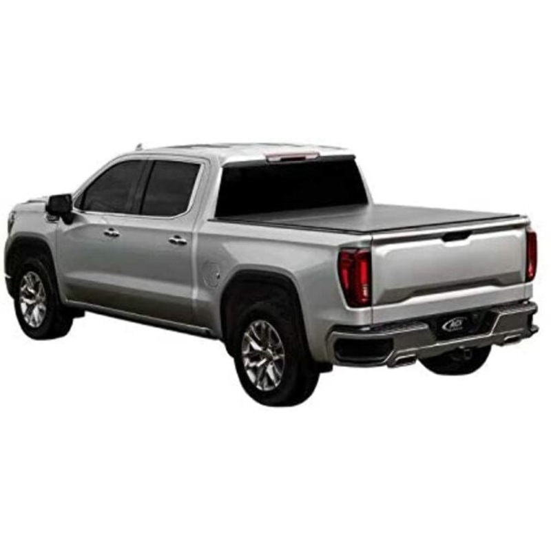 LOMAX B1020109 Hard Tri-Fold Cover; Matte Black Finish; Single Rail;