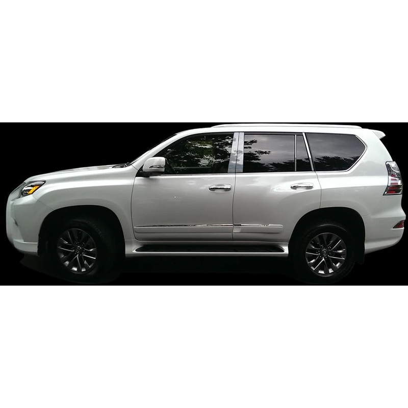QAA PP10124 Stainless Steel Pillar Post Trim 8pc, Fits 2010-2020 Lexus GX460