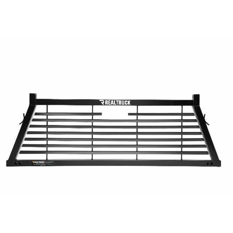 RealTruck Backrack Louvered Rack Frame Only | Black, No Drill | 12800 | Compatible with Ford F-250/F-350/F-450 Super Duty;  Dodge RAM 1500/2500/3500;  Ford F-250/F-350/F-450 & Others 2002-2025