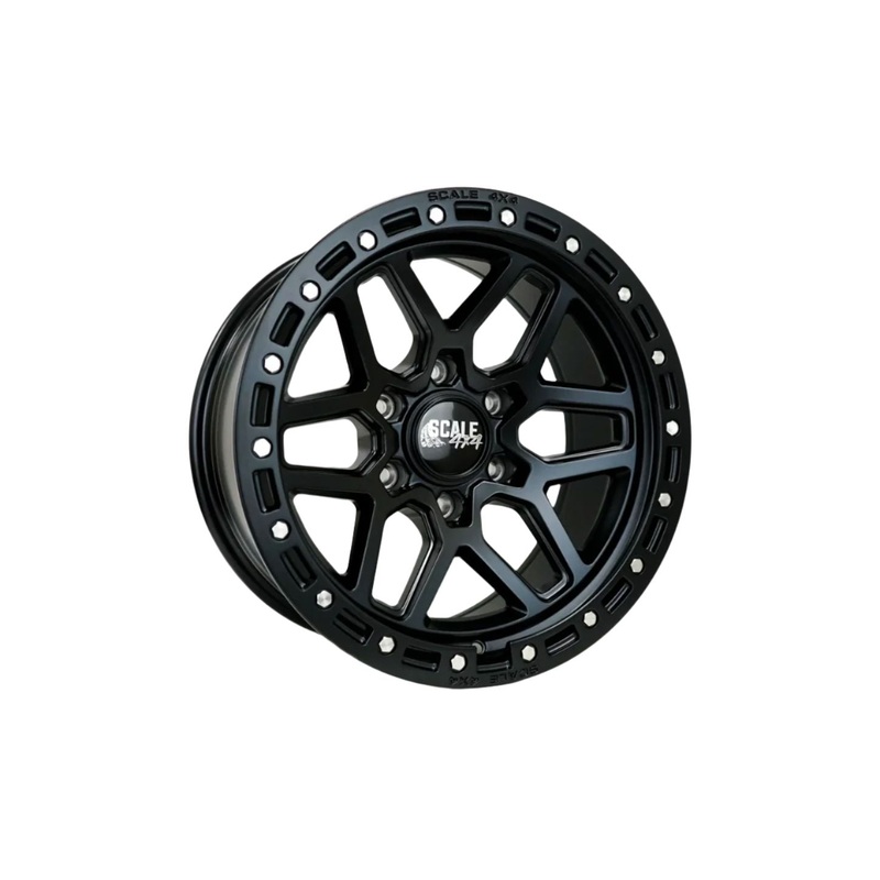 SCALE4X4 17 S02 Matte Black 17″ Wheels / 17×8.5 / -10 / 6×139.7