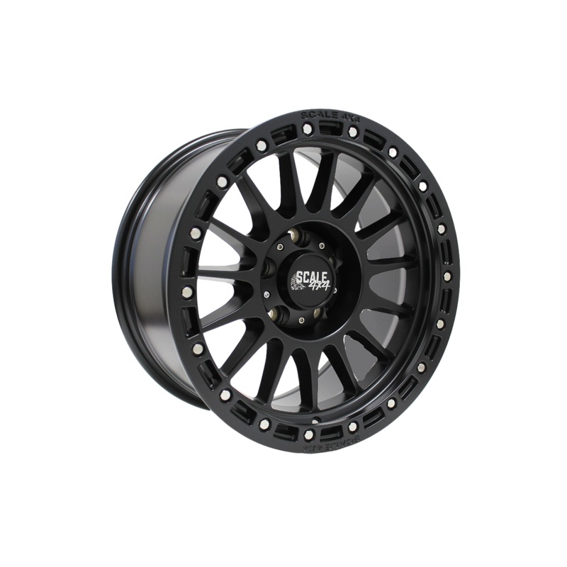 SCALE4X4 S01 Matte Black 17″ Wheels – 17×8.5 / +0 / 5×127