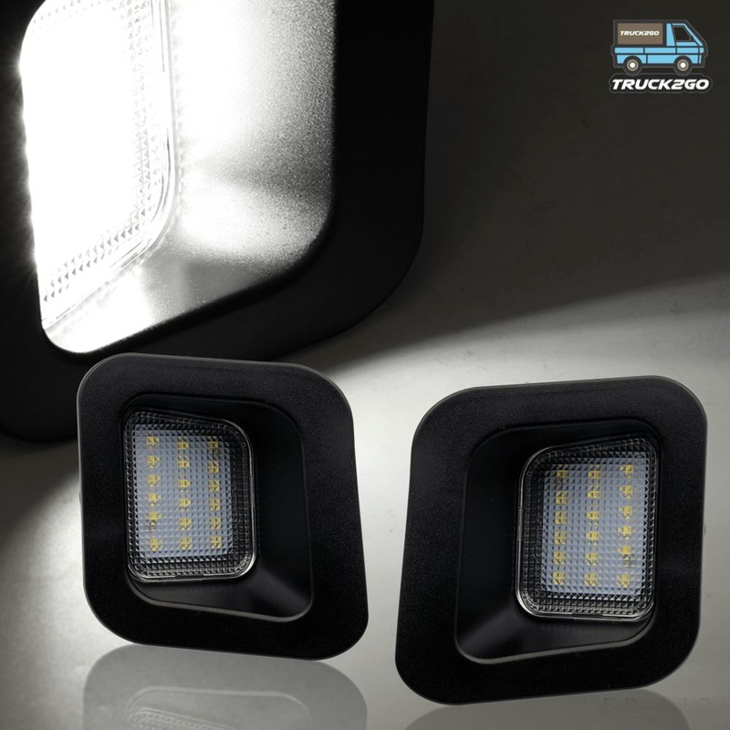SYNETICUSA 2003-2018 Dodge Ram 1500 / 2500 LED License Plate Assembly Light Bulbs (White)