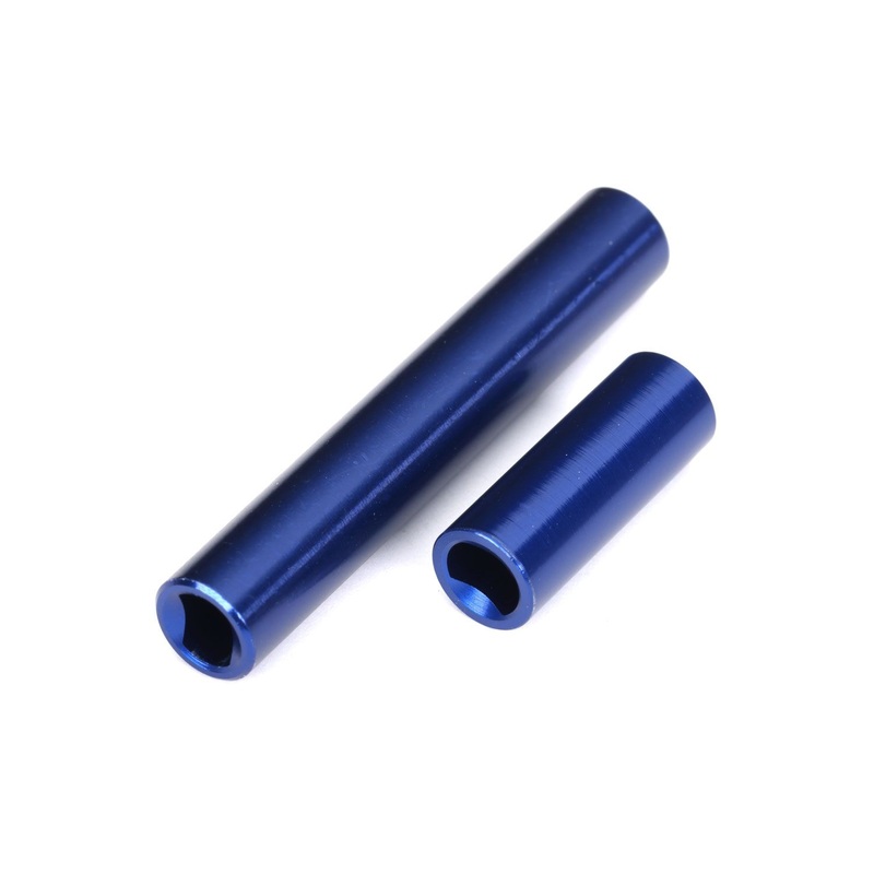 Traxxas Driveshafts, center, female, 6061-T6 Alum. (Blue) F/R (For use with #9751 metal center driveshafts)