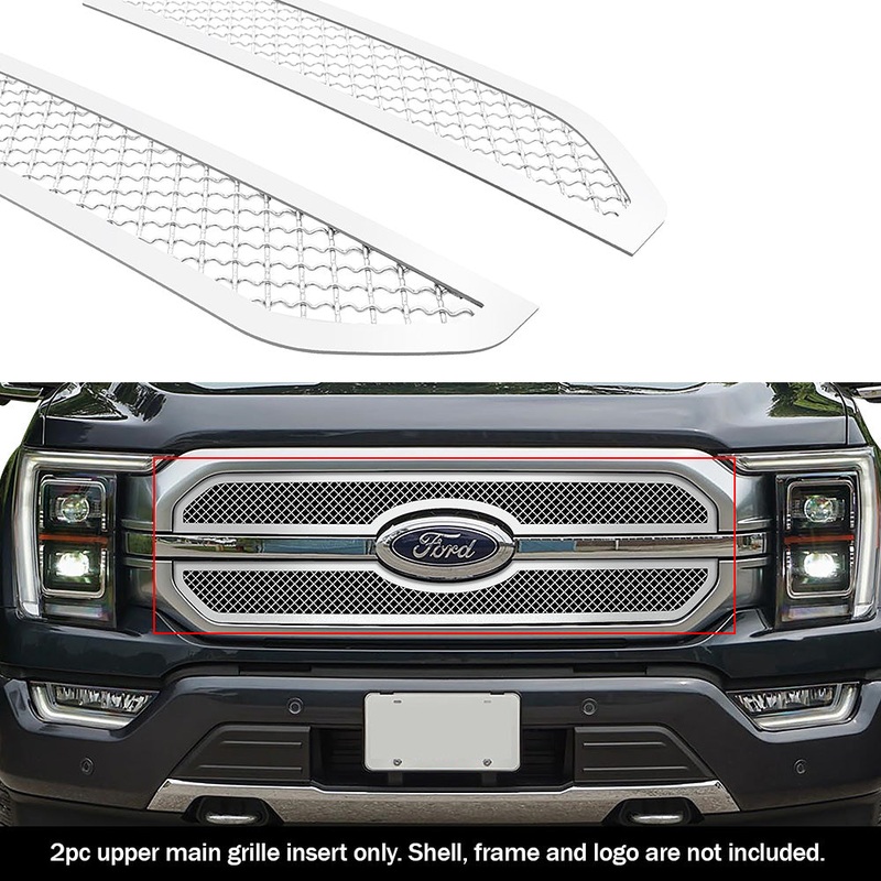 APS GR06GEA95S Main Upper Mesh Grille Fits 2021-2023 Ford F-150