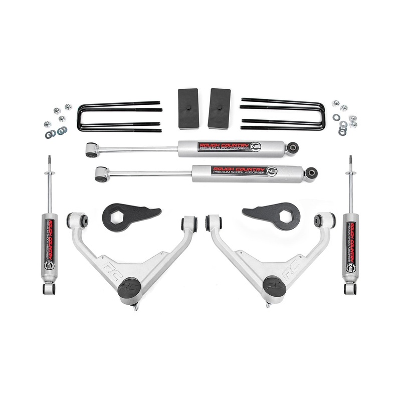 Rough Country 3 Inch Lift Kit Fits Chevrolet/GMC 2/4WD 3500 2001-2010