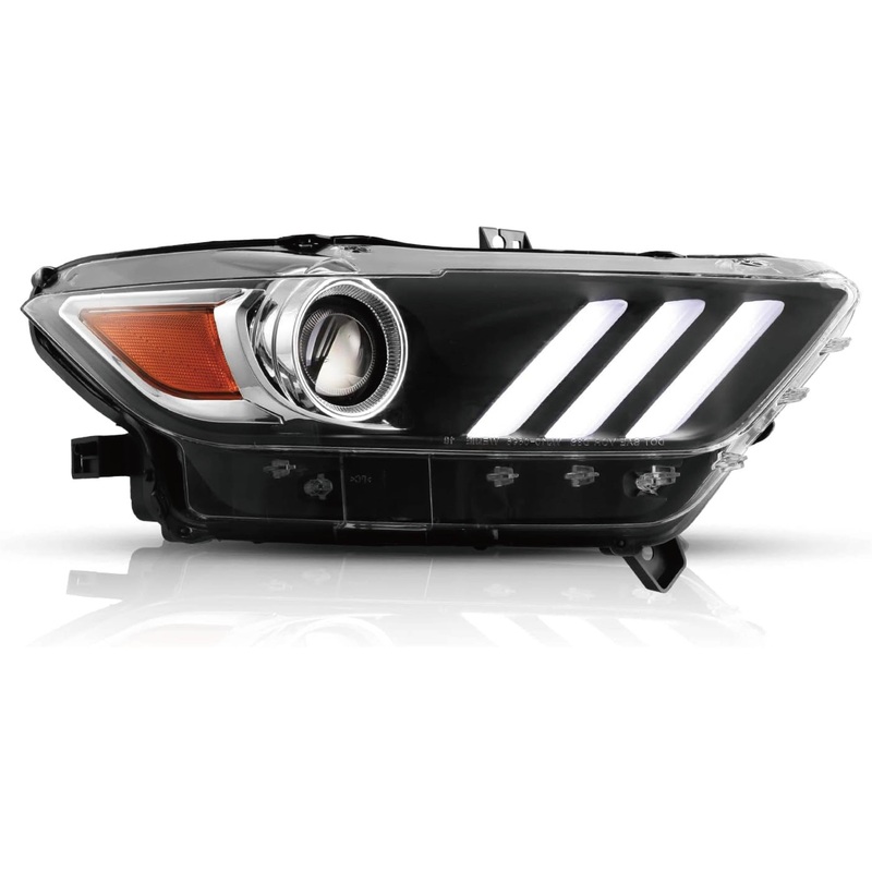 For 2015-2017 Ford Mustang Coupe & Convertible/2016-2020 Ford Shelby GT350/2020-2022 Ford Shelby GT500 Headlights – 1 Right Side Only