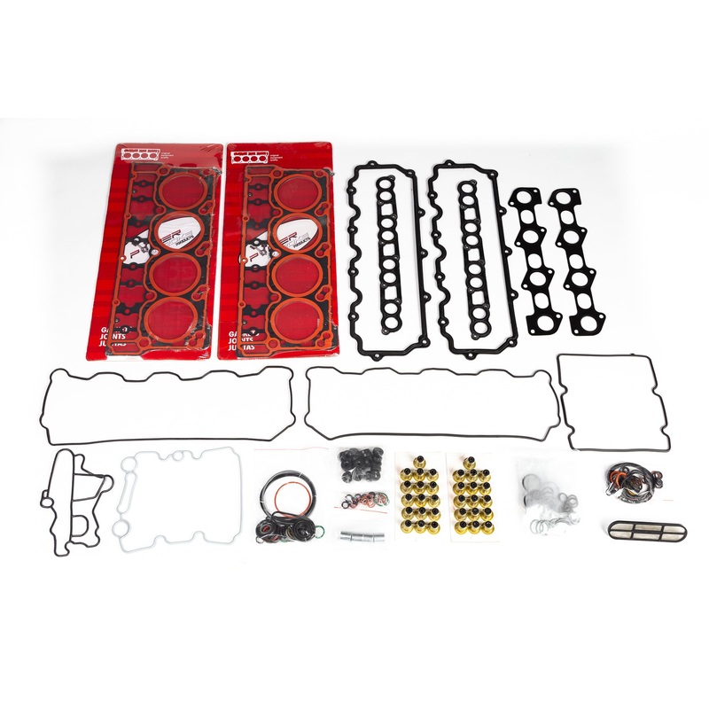 “Solid Seal” kit – Upper gasket kit w/ .010 over head gasket and a set of 220ksi head studs  (18mm 6.0 Powerstroke)