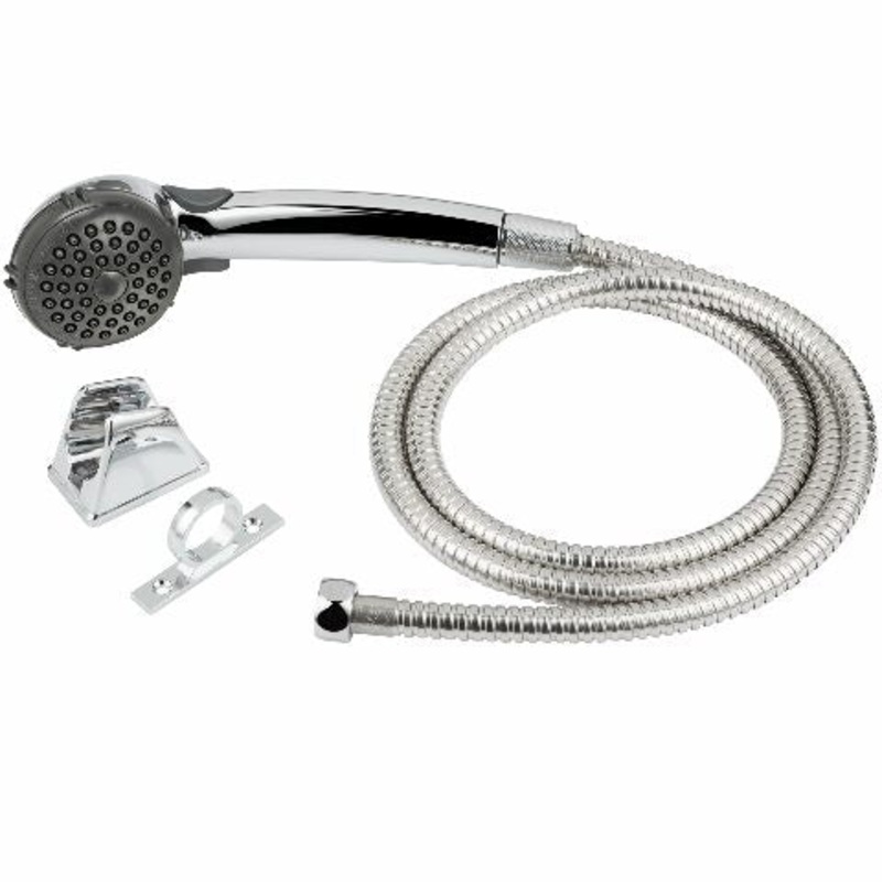 Dura Faucet DF-SA400K-CP RV Hand Held Shower Head – Stainless Steel Hose Kit (Chrome)