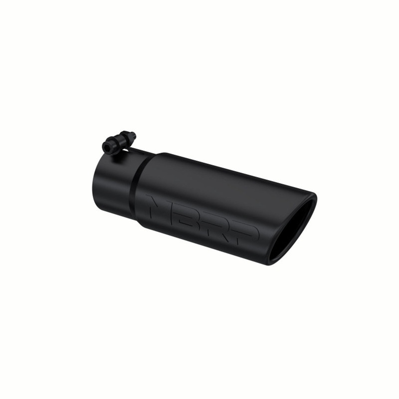 MBRP Tip, 3.5″ O.D. Angled Rolled End, 3″ I.D. inlet, 10″ length, Black