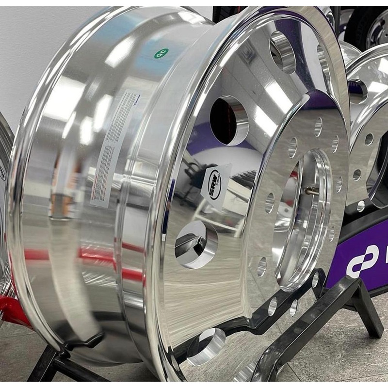 Set of 2 Truck Wheel 22.5×8.25 Aluminum SpeedMax 10x285mm Hub Pilot Offset 168mm