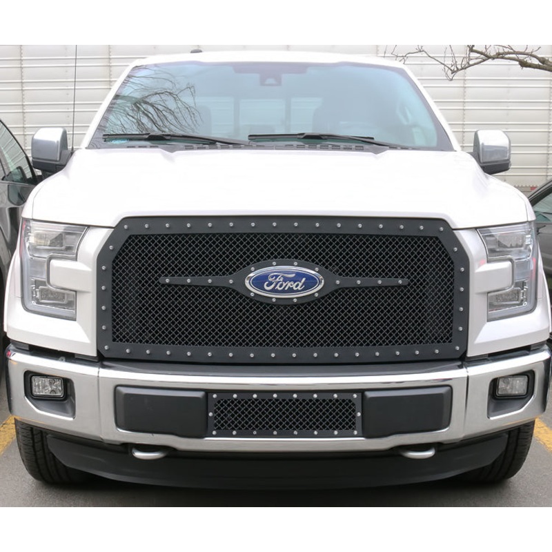 APS GR06LFC10K Main Upper Rivet Grille Fits 2015-2017 Ford F-150