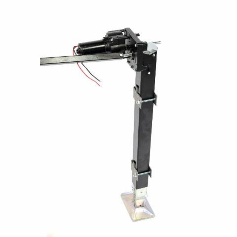 Lippert Replacement Universal-Mount Power 5th Wheel Landing Gear Kit – 6,000-Pound Capacity, 21″ Stroke, Includes Legs, Foot Pads, Pins, Gears, Motors, Switch, Mounting Brackets, Crank Handle – 333964