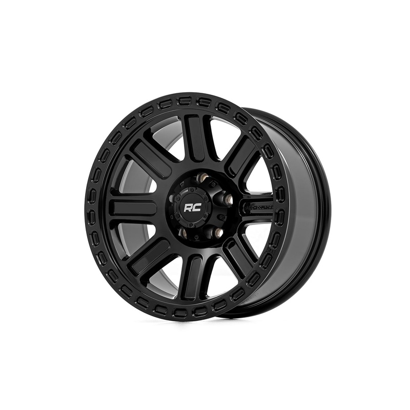 Rough Country 84 Series Wheel | One-Piece | Gloss Black | 15×8 | 5×4.5 | -19mm