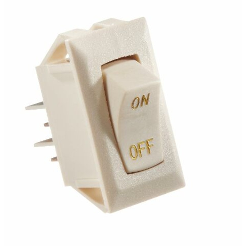 RV Designer Collection S279 Rocker Switch 10A W/Gold Text