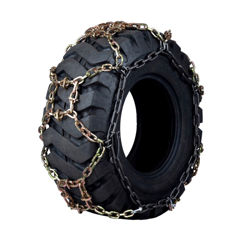 13.6-28 Quality Chain Loader-Grader Maxtrack Square Link Alloy Pattern Style – 1 Pair
