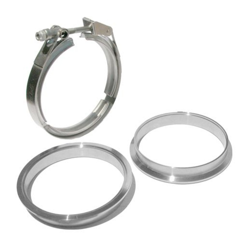 5.0 Inch QR Aluminum V-Band 3 Piece Set 1C 1M 1F PPE Diesel