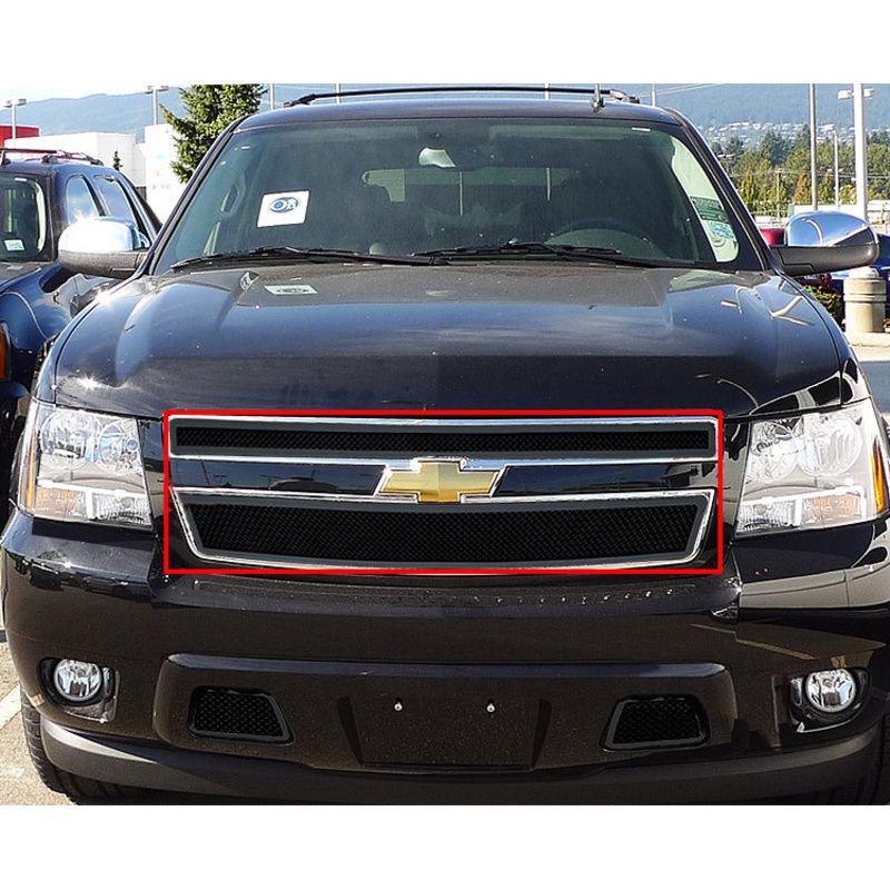 APS GR03GFD51H Main Upper Black Wire Mesh Grille Fits 2007-2014 Chevy Avalanche