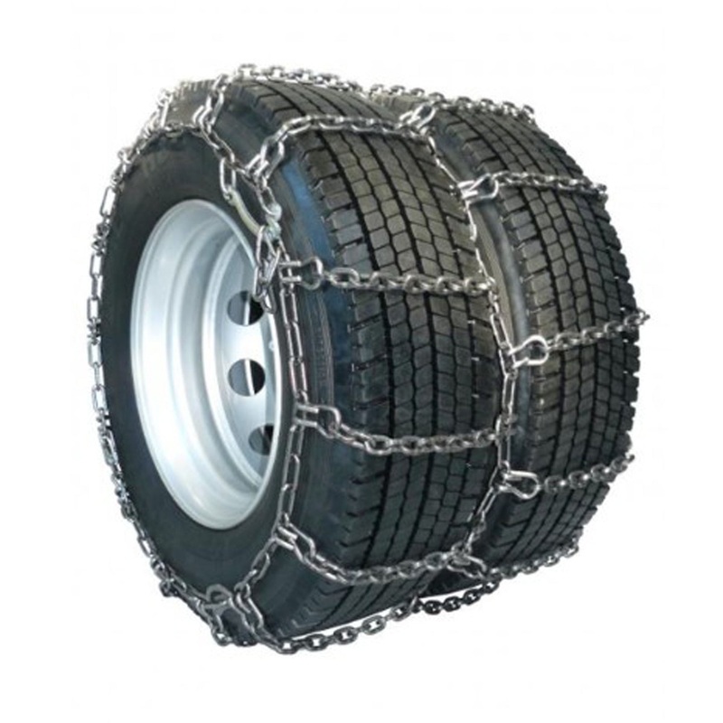 11-24.5 TRYGG 7MM Square Ice Truck Chain Dual Triple Non-Cam – 1 Pair