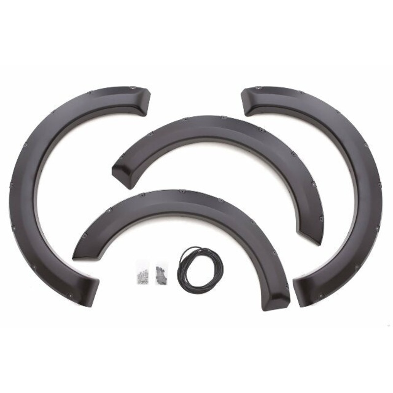 Lund RX310S Elite Series Black Rivet Style Standard Front and Rear Fender Flare – 4 Piece