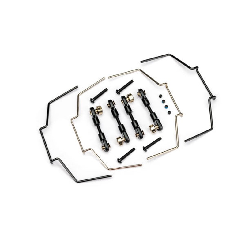 Sway bar kit (front and rear) (includes front and rear sway bars and adjustable linkage)
