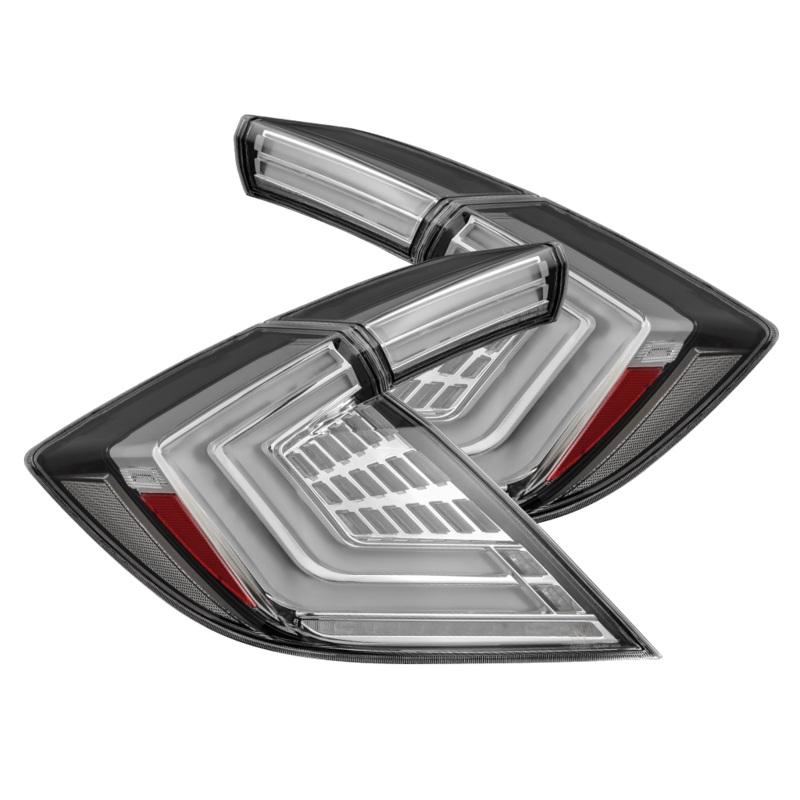 16-21 Honda Civic Hatchback NOVA-Series Prismatic LED Tail Lights Clear