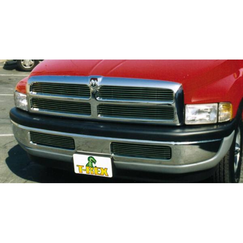 T-REX Grilles 20450 Polished Aluminum Horizontal Grille Fits 1999-2001 Dodge Ram 1500 Ram 2500 Ram 3500