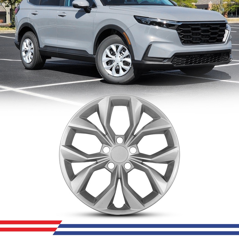 WINJET 17′ Hubcaps Wheel Rims Cover for 2023-2025 HONDA CR-V LX model (1pc) – Sliver