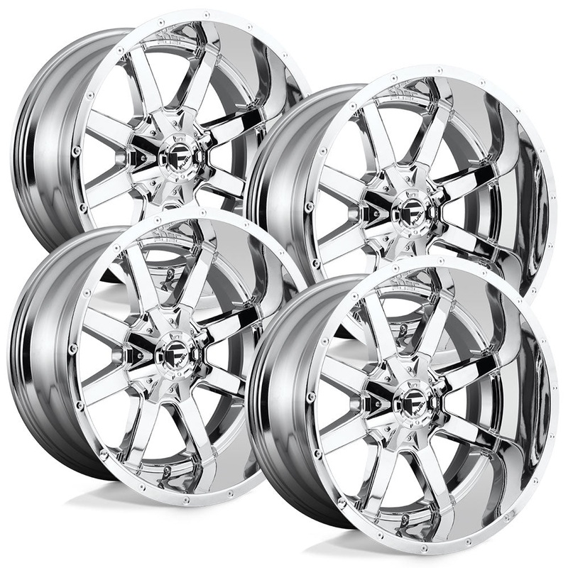 Fuel Maverick D536 Chrome Finish Aluminum Ford SRW Wheel Kit (8×170)