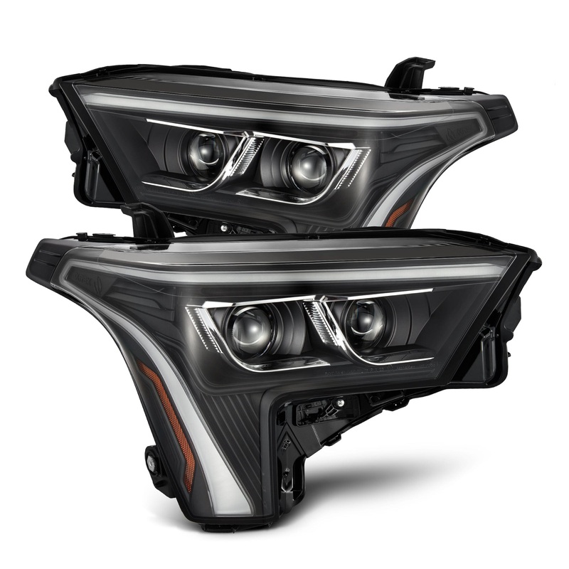 ALPHAREX 2022-2024 Toyota Tundra/Sequoia LUXX-Series LED Projector Headlights Black