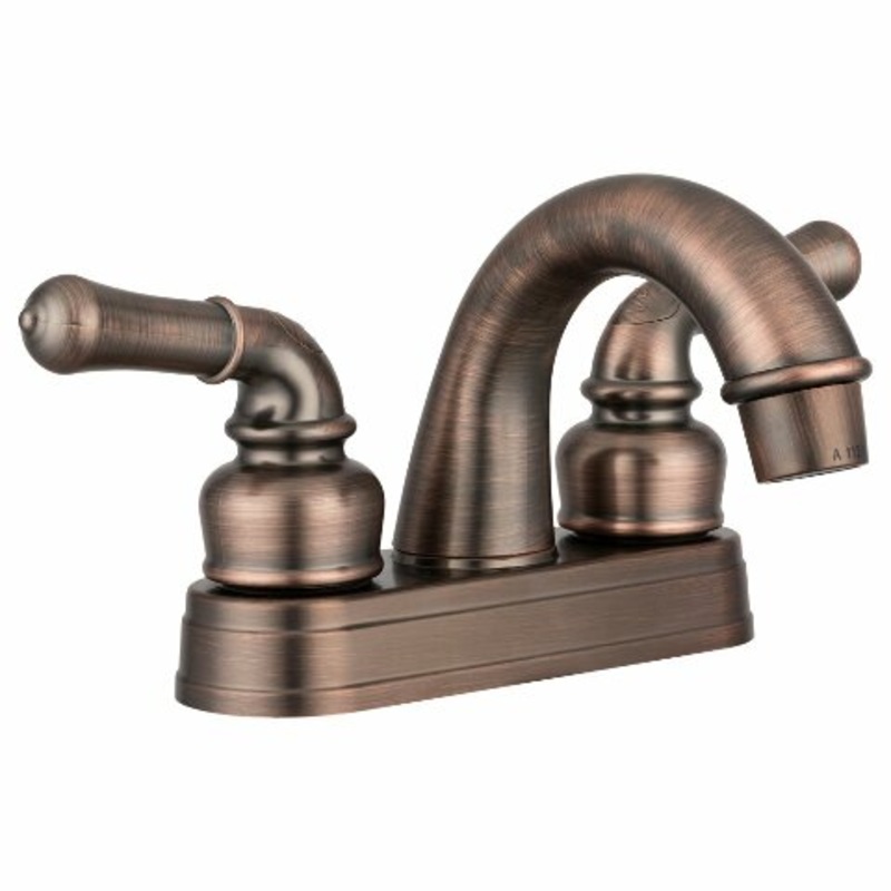 Dura Faucet DF-PL620C-ORB RV Bathroom Sink Faucet – Smooth Turning 2-Lever (Oil Rubbed Bronze)
