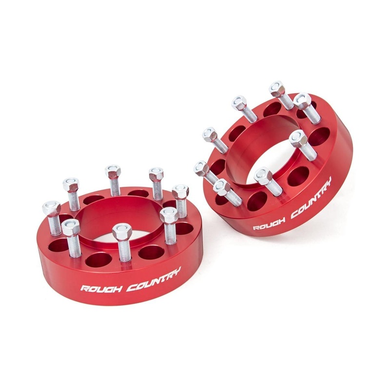 2 Inch Wheel Spacers | 8×170 | Red | Ford F-250/F-350 Super Duty 4WD (03-24)