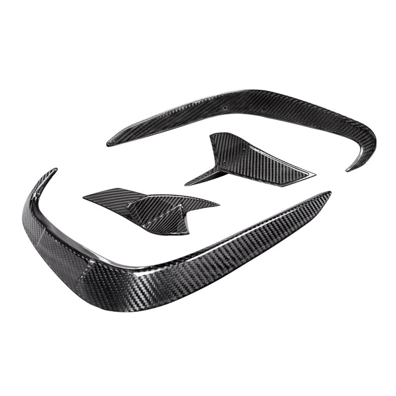 2019+ BMW 8-Series Carbon Fiber Rear Bumper Canards | G14/G15/G16