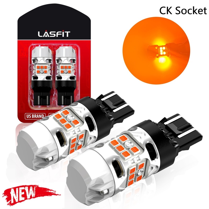 7440 7443 LED Turn Signal Bulbs CanBus-Ready Amber CK Socket | T3 Series