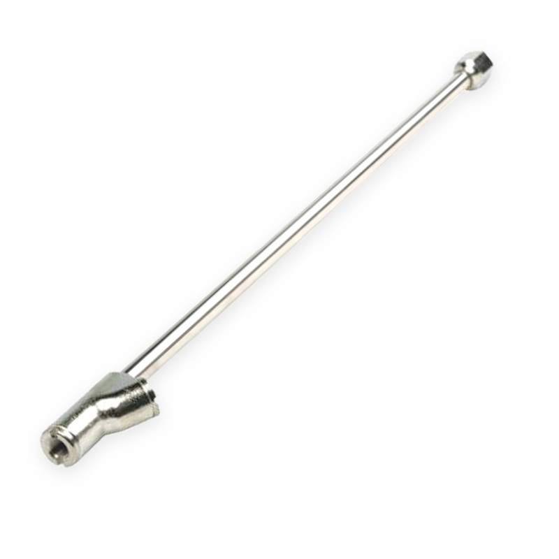 Haltec CH-333-LO-OP Chrome 14 Inch Dual Foot Lock On Air Chuck 1/4 NPT Reverse Angle – Open Flow