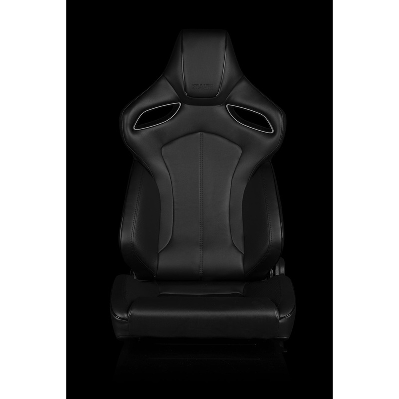 Universal BRAUM ORUE SERIES RACING SEATS (BLACK LEATHERETTE)  PAIR