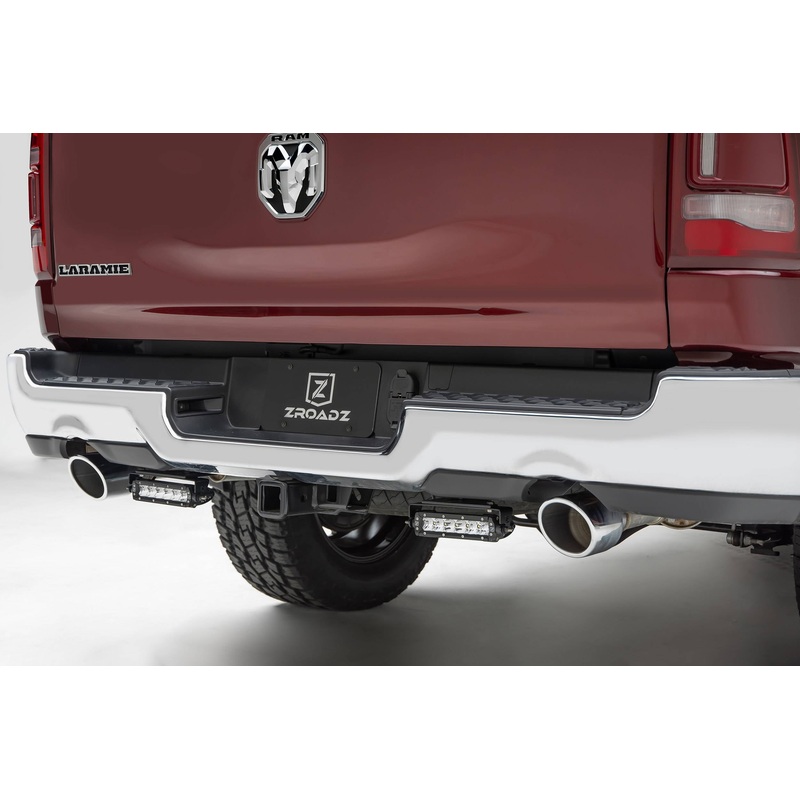 ZROADZ Z384821 Black Mild Steel Rear Bumper LED Bracket Fits 2019-2023 Ram 1500