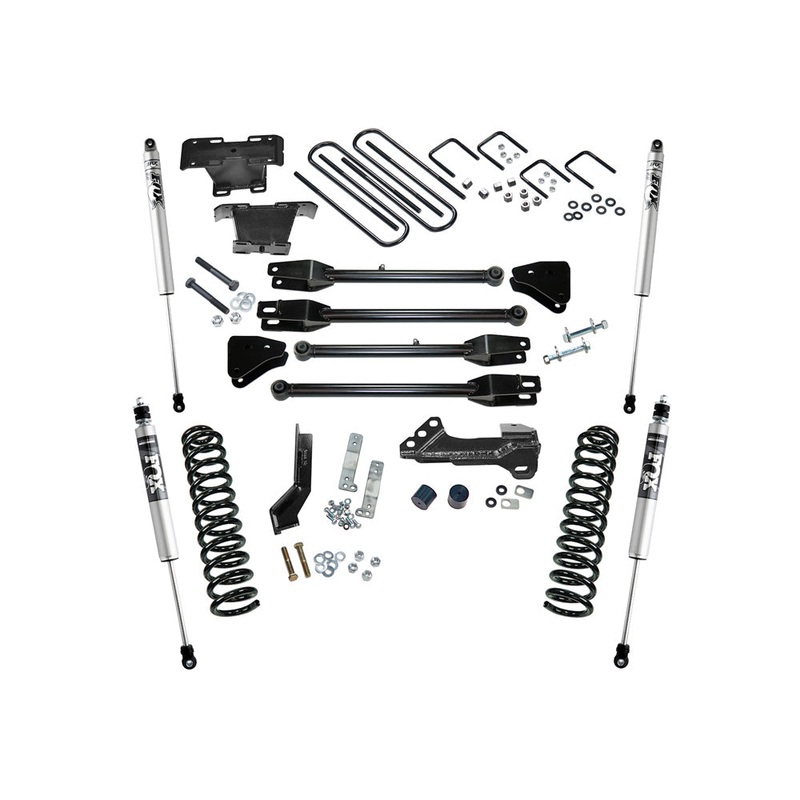 4″ Lift Kit w/ FOX Shocks – 17-22 F250/350 4WD Diesel w/ 4-Link Arms K166F