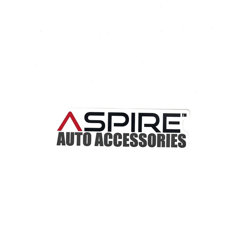 Aspire Auto Accessories White Sticker