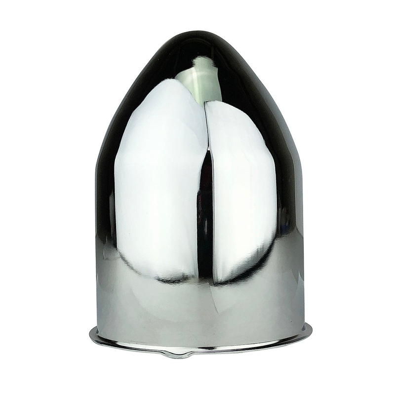 Chrome Push Through Bullet Center Cap 3.18  Center Bore Auto Trailer Wheel Rims