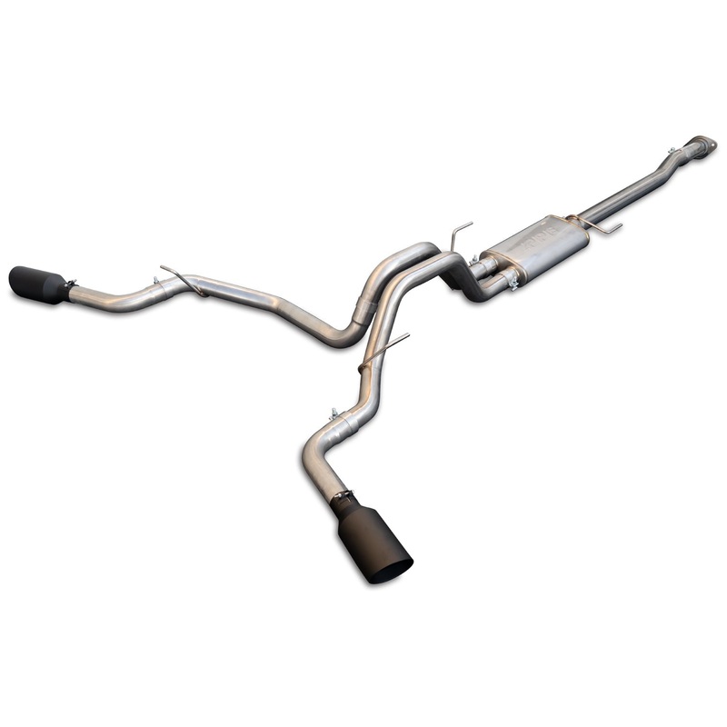Exhaust Cat Back Ford F150 (2015-2022) Raw Tube Black Tips