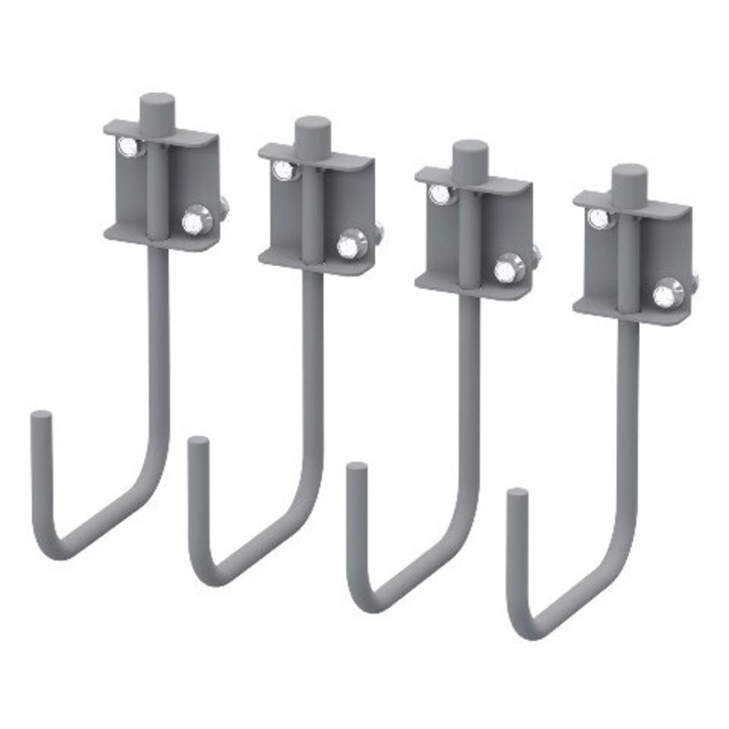 Kargo Master 4 Pack Adjustable Metal Wall Mount Swivel Hooks – 1 lb Max Weight Capacity Each