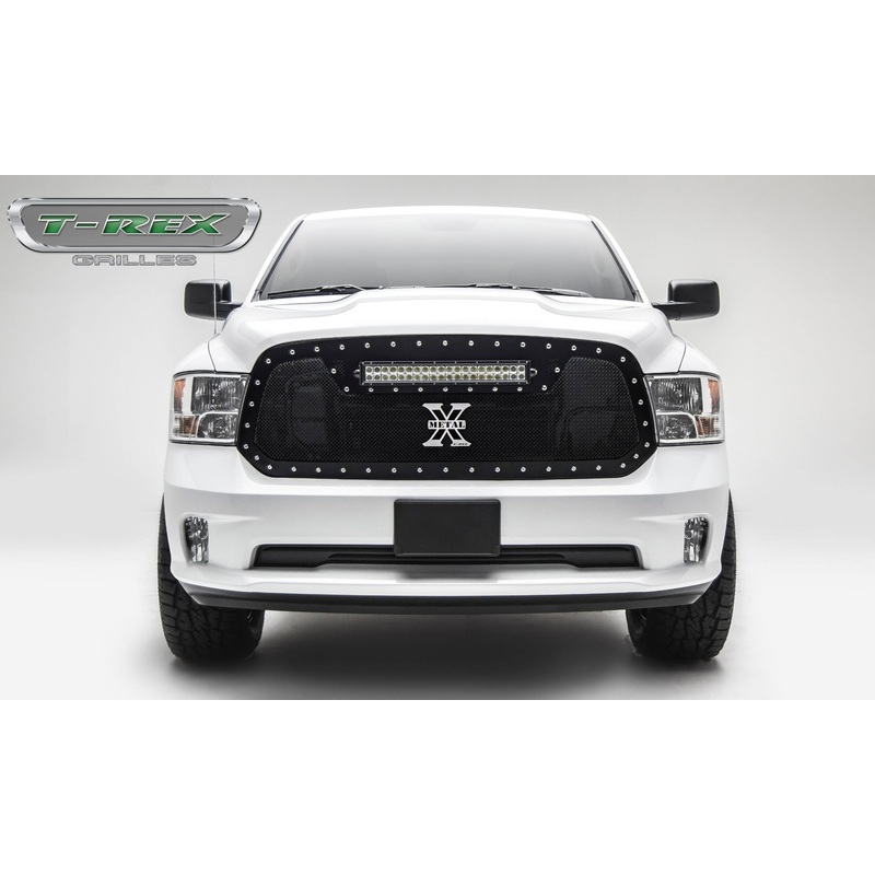 T-REX Grilles 6314541 Black Mild Steel Small Mesh Grille Fits 2013-2018 Ram 1500