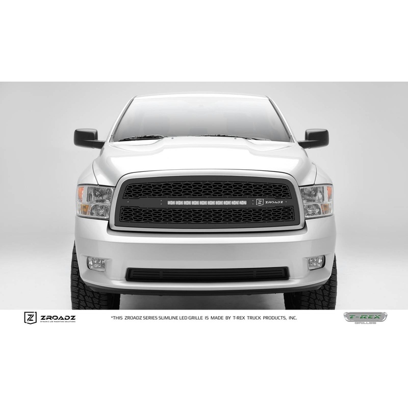 ZROADZ Z314571 Black Mild Steel Main Grille Fits 2009-2012 Ram 1500