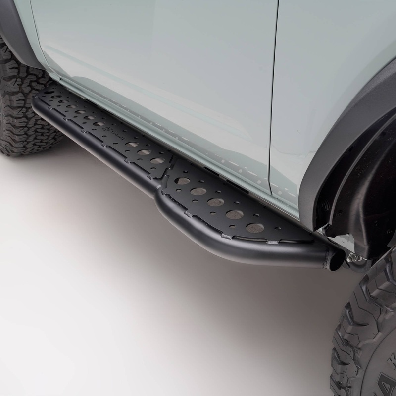 ZROADZ Z745421 Black Mild Steel TrailX.R1 Sliders Fits 2021-2024 Ford Bronco 2Dr.