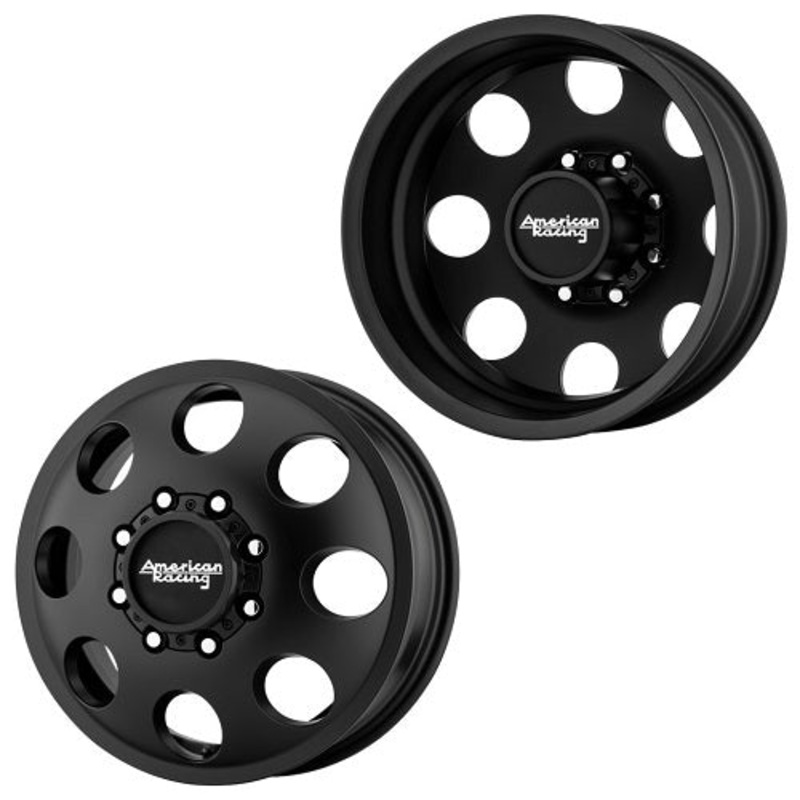 17×6.5 American Racing AR204 05-UP FORD 19-UP DODGE DUALLY Wheels 8×200 Set of 4 (Fits Stock Tire Sizing)