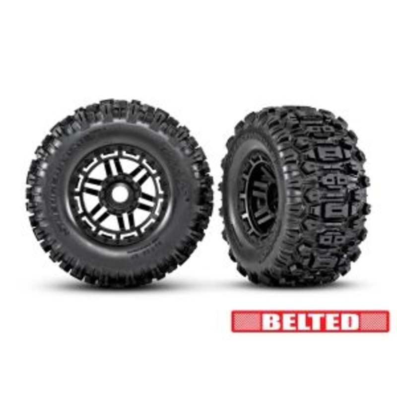Traxxas T&W Black Wheel w/ Sledgehammer AT Tire
